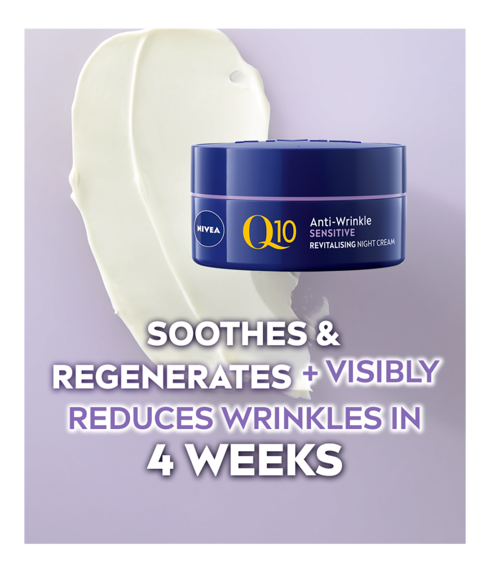 NIVEA Q10 Anti-Wrinkle Sensitive Revitalizing Night Cream - 50ml