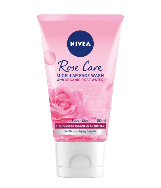 NIVEA Rose Care Micellar Face Wash with Organic Rose Water - Face & Lips - 150ml