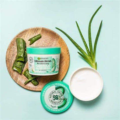 GARNIER Fructis Hair Food Aloe Vera Hair Mask for Normal to Dry Hair - 390ml - Made in Russia