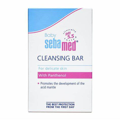 SEBAMED Baby Cleansing Bar |Ph 5.5, With Panthenol, No tears & Soap Free bar, For Delicate skin - 100 g