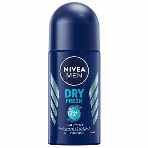 NIVEA MEN Dry Fresh Antiperspirant Roll On | 72 H- 50 ml