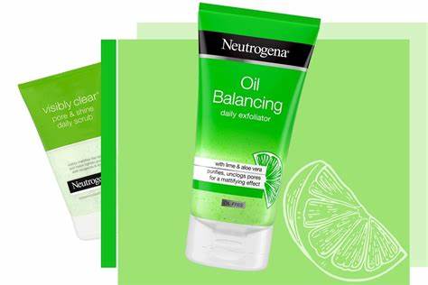 NEUTROGENA Oil Balancing In-Shower Face Mask with Lime & Glycolic Acid | For Oily Skin -150 ml