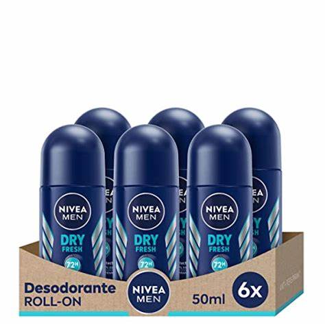 NIVEA MEN Dry Fresh Antiperspirant Roll On | 72 H- 50 ml