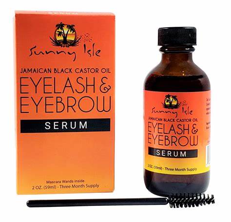 SUNNY ISLE Jamaican Black Castor Oil Eyelash & Eyebrow Growth Serum (2oz)