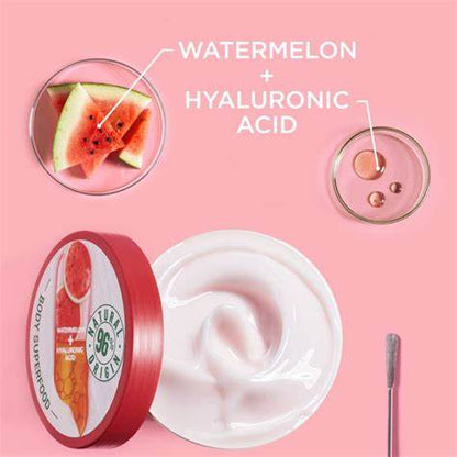 GARNIER Body Superfood Watermelon & Hyaluronic Acid 48Hrs Hydrating Gel Cream for Normal Skin - 380ml - Made in Germany