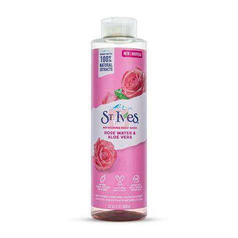 ST. IVES Body Wash Rose Water & Aloe Vera - 650 ml