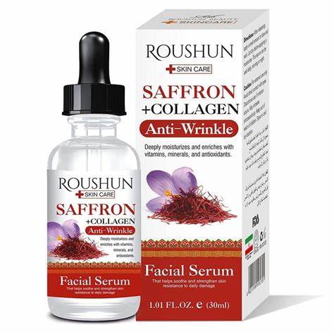 ROUSHUN Skin Care Saffron Collagen Anti Wrinkle Facial Serum - 30 ml