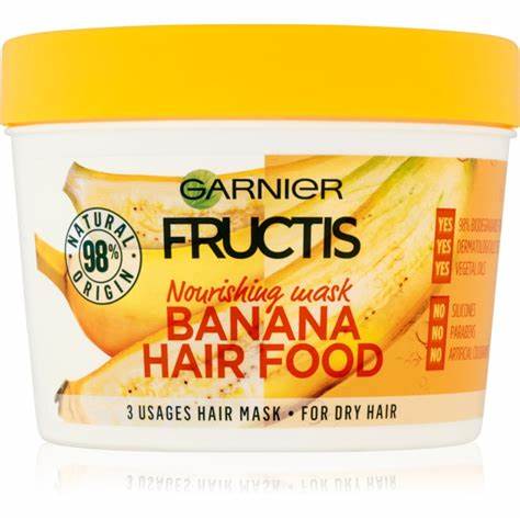 GARNIER Fructis Hair Food Nourishing Banana Hair Mask for Dry Hair - 390 ml