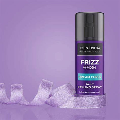 JOHN FREIDA Anti Frizz | Frizz Ease Dream Curls Daily Styling Spray for Curly Hair, Magnesium-enriched Formula, Revitalizes Natural Curls (6.7 Ounce) - 200 ml