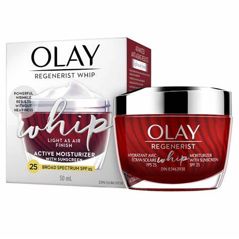 OLAY REGENERIST Whip Day Cream Face Moisturizer SPF 25 - 50 g - Fragrance Free, Light Weight