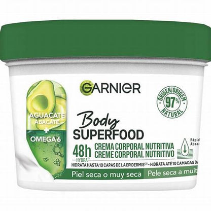 GARNIER Body Superfood Avocado & Omega 6 380ml - for Dry Skin - Fast Absorption - Made in Germany