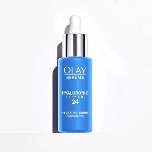 OLAY SERUMS Hyaluronic + Peptide 24 Hydrating Serum, Fragrance Free - 40 ml