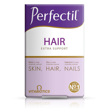 VITABIOTICS Perfectil Hair Extra Support Supplement for Skin, Hair & Nails - 60 Tablets