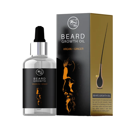 RIVAJ UK Beard Growth Oil with Argan Oil & Ginger - 30ml