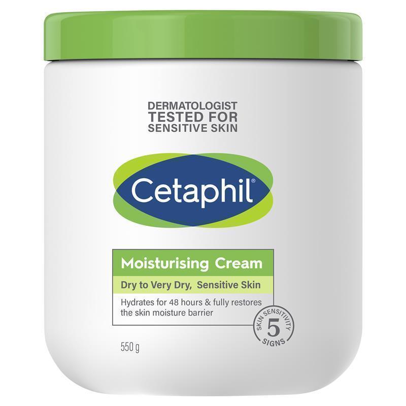 CETAPHIL Moisturizing Cream Very Dry to Dry Sensitive Skin 550g