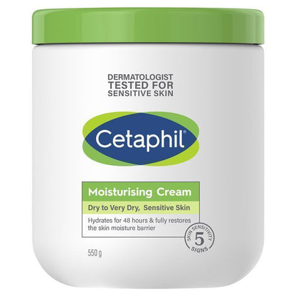 CETAPHIL Moisturizing Cream Very Dry to Dry Sensitive Skin 550g