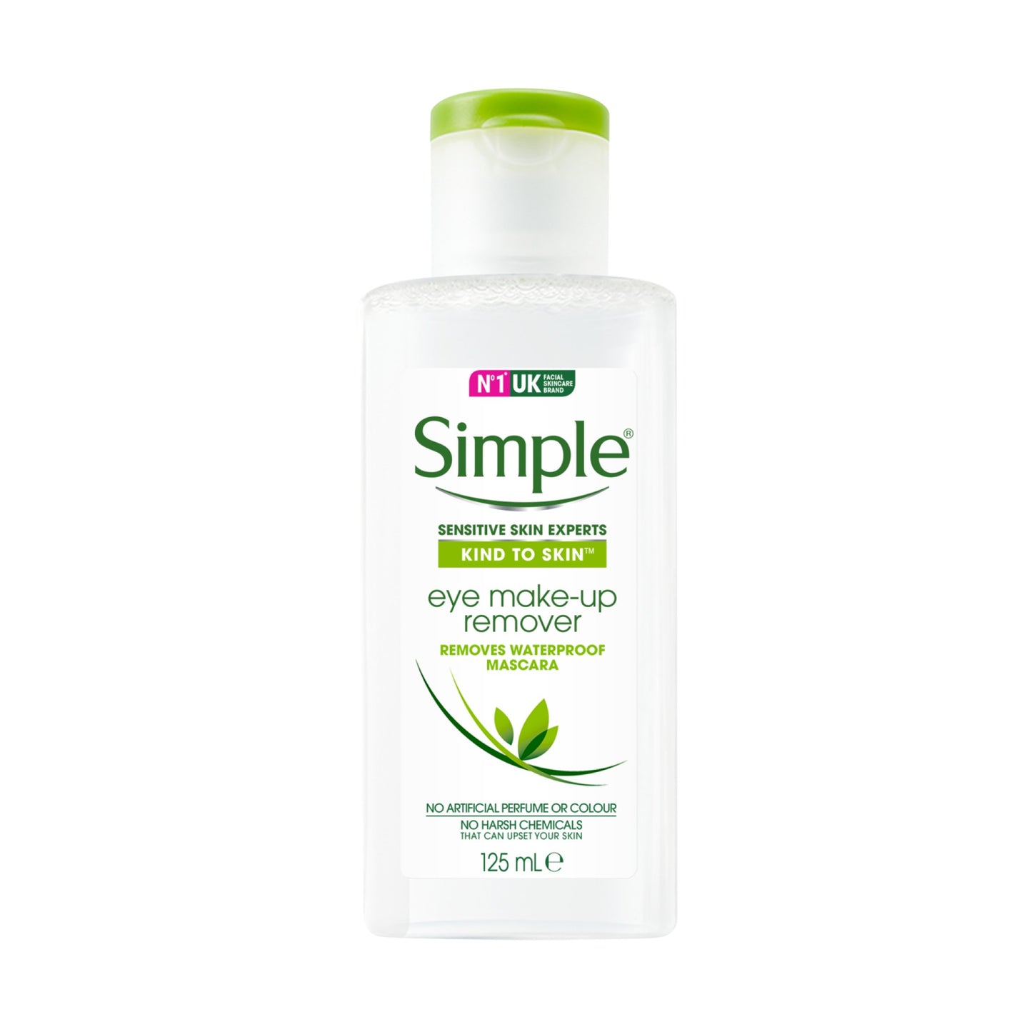 SIMPLE Kind to Skin Eye Makeup Remover - 125ml - Made in UK