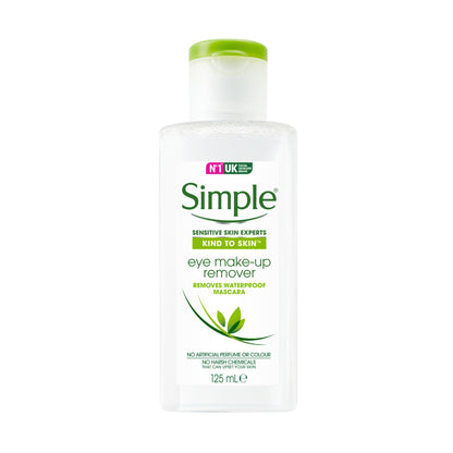 SIMPLE Kind to Skin Eye Makeup Remover - 125ml - Made in UK