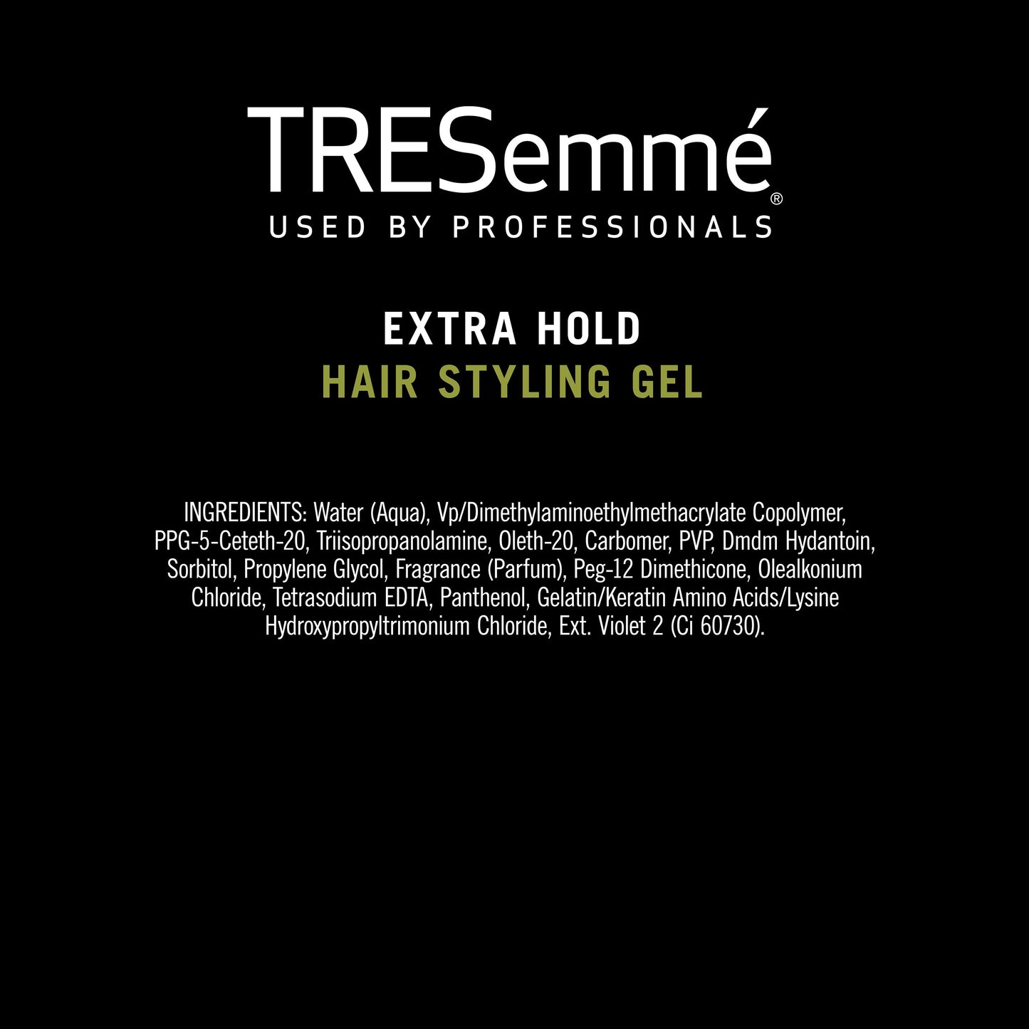 TRESEMME Extra Hold Gel (9 oz) All Day Hold With Vitamin B5 - 255 g