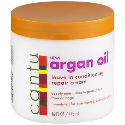 CANTU Argan Oil Leave in Conditioning Repair Cream - 453 g