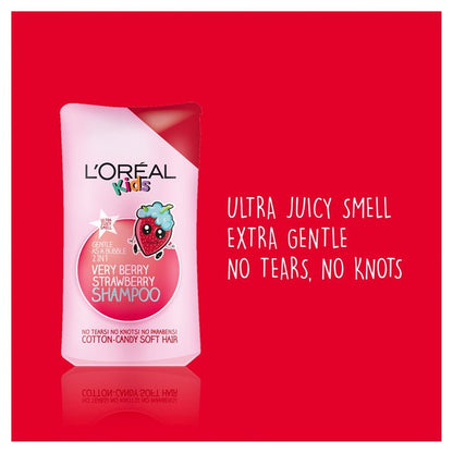 L'OREAL Kids Extra Gentle 2-in-1 Very Berry Strawberry Shampoo - 250 ml