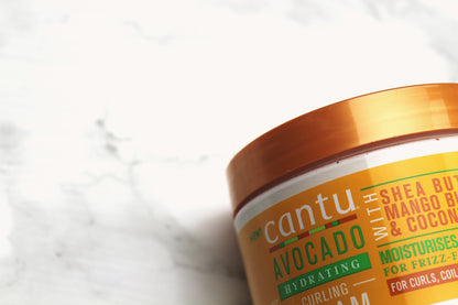 CANTU Avocado Hydrating Curling Cream With Shea Butter, Mango Butter & Coconut Oil - 340 g