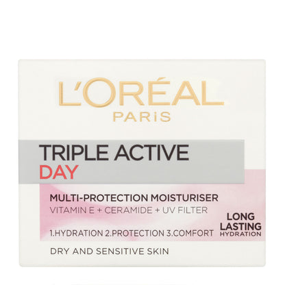 LOREAL PARIS Multi Protection Day Moisturizer Dry & Sensitive Skin - 50ml - UK