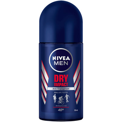 NIVEA MEN Dry Impact 72 H Anti-Perspirant Deodorant Roll On - 50 ml