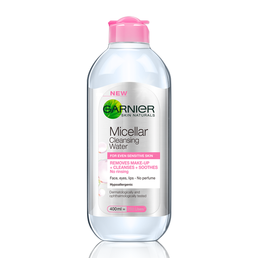 GARNIER Micellar Cleansing Water All in 1 Cleanses, Soothes, Removes Makeup for Face, Eyes & Lips - 200 ml