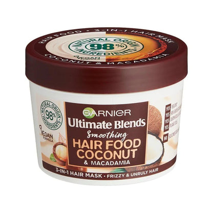 GARNIER Ultimate Blends Smoothing Hair Food Coconut & Macadamia - 390 ml - Germany