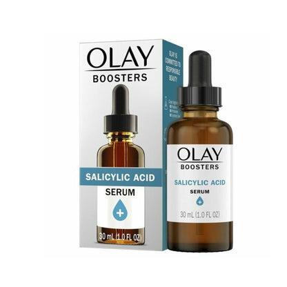 OLAY BOOSTERS Salicylic Acid Serum, Exfoliating Booster, Fragrance-Free -30 ml