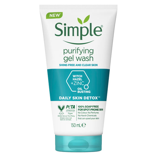 SIMPLE Daily Skin Detox Purifying Gel Wash - 150ml