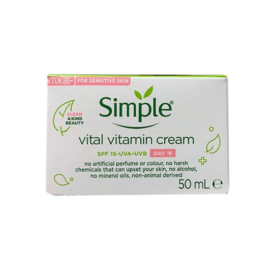 SIMPLE Vital Vitamin Cream SPF 15 Day Cream - 50ml