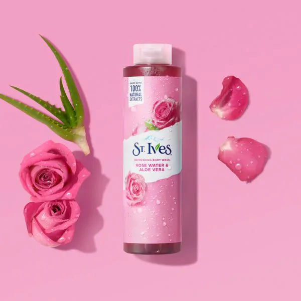 ST. IVES Body Wash Rose Water & Aloe Vera - 650 ml