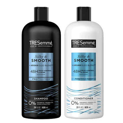 TRESEMME Silky & Smooth Shampoo & Conditioner Bundle Pack for Frizzy Hair - 828ml