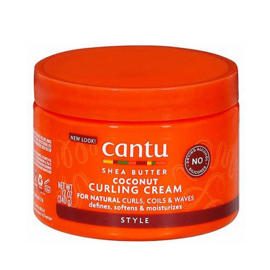 CANTU Coconut Curling Cream with Shea Butter for Natural Hair - 340 g