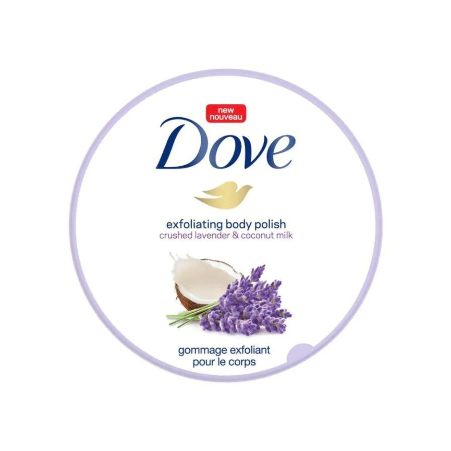 DOVE Exfoliating Body Polish Crushed Lavender & Coconut Milk - 298 g