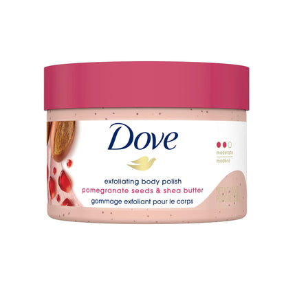 DOVE Exfoliating Body Scrub with Pomegranate Seeds & Shea Butter - 298 g