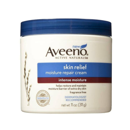 AVEENO ACTIVE NATURALS, Skin Relief Moisture Repair Cream, Fragrance Free, 11 oz - 311 g