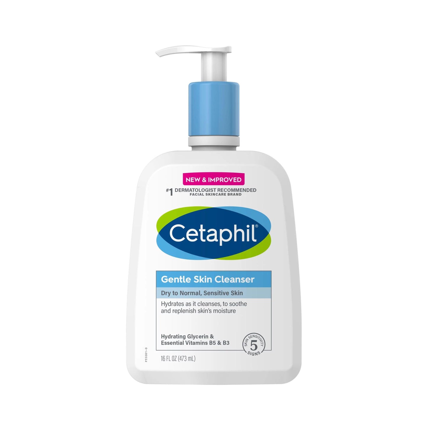 CETAPHIL Face Wash, Hydrating Gentle Skin Cleanser for Dry to Normal Sensitive Skin, Fragrance Free, Soap Free and Non-Foaming - 591 ml