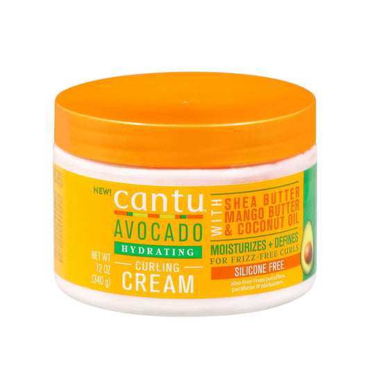 CANTU Avocado Hydrating Curling Cream With Shea Butter, Mango Butter & Coconut Oil - 340 g