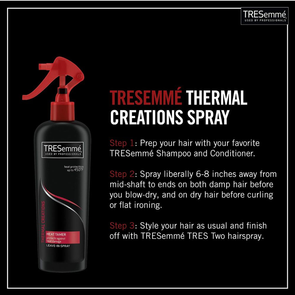 TRESemmé Thermal Creations Heat Tamer For Hair Heat Protection Expert Selection Leave-In Heat Protectant Spray - 236 ml