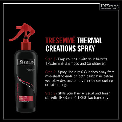 TRESemmé Thermal Creations Heat Tamer For Hair Heat Protection Expert Selection Leave-In Heat Protectant Spray - 236 ml