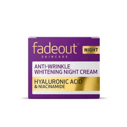 FADE OUT Anti-Wrinkle Brightening Night Cream |With Niacinamide, Hyaluronic Acid - 50 ml