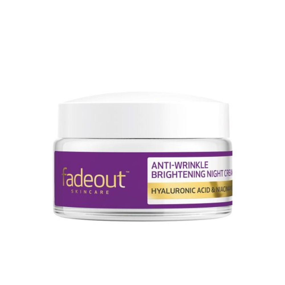 FADE OUT Anti-Wrinkle Brightening Night Cream |With Niacinamide, Hyaluronic Acid - 50 ml