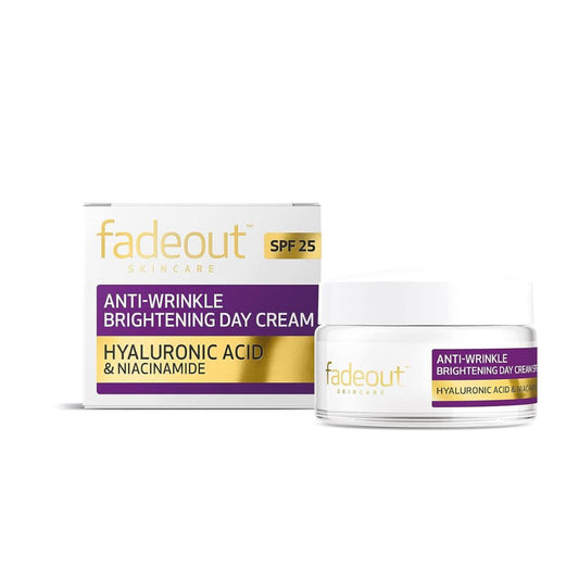 FADEOUT Anti-Wrinkle Brightening Day Cream SPF25 |Hyaluronic Acid & Niacinamide - 50 ml