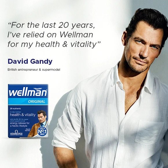 VITABIOTICS Wellman Original Health & VItality Multivitamin for Men ...