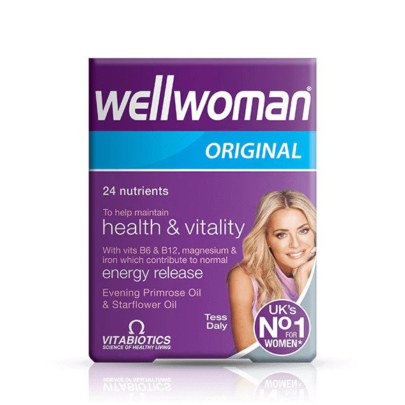 VITABIOTICS Wellwoman Original Health & Vitality Multivitamin - 30 Capsules