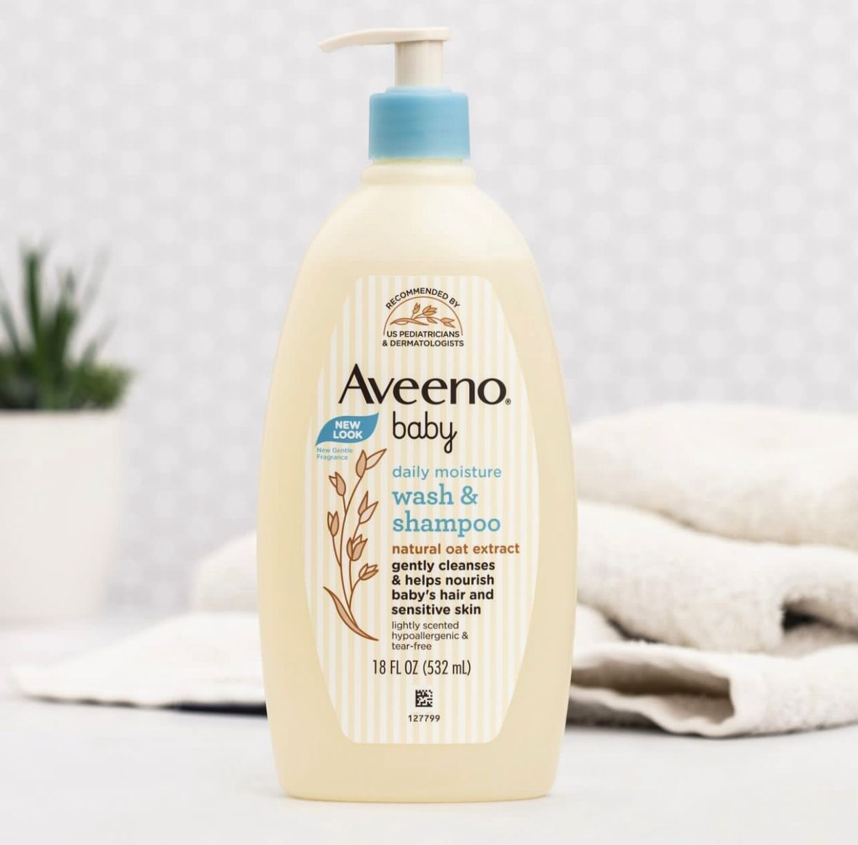 AVEENO BABY Daily Wash and Shampoo - 532 ml