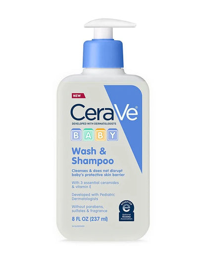 CeraVe Baby Wash & Shampoo - 473 ml | 2-in-1